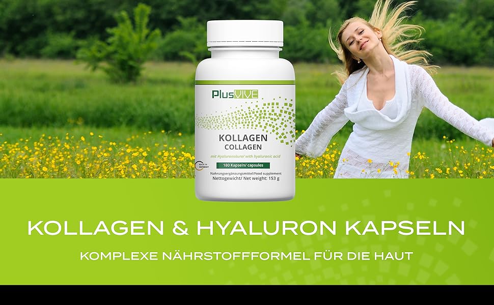 Für die Energieversorgung unseres Körpers Kollagen & Hyaluron Kapseln